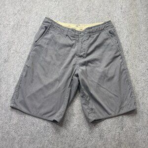Patagonia Walk Shorts Men 30 Gray Stretch Wavefarer 10" Hybrid Nylon 86641